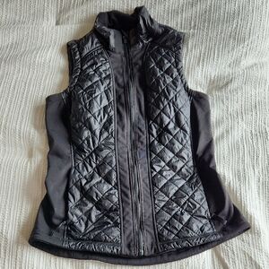Athleta Black Quilted Vest